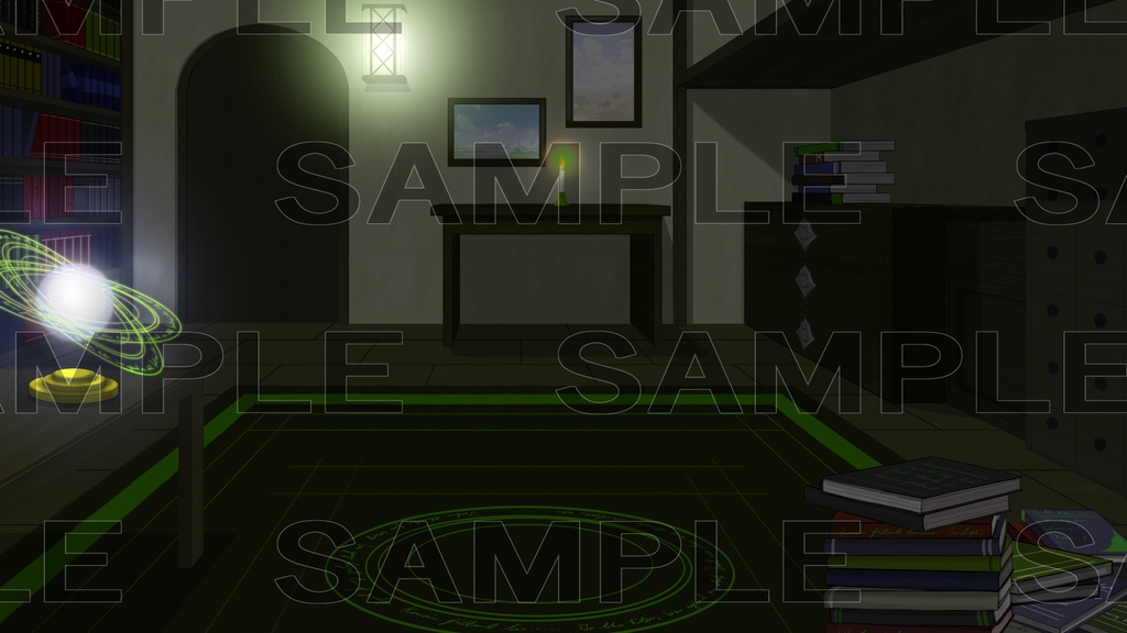 【背景素材】魔女の部屋