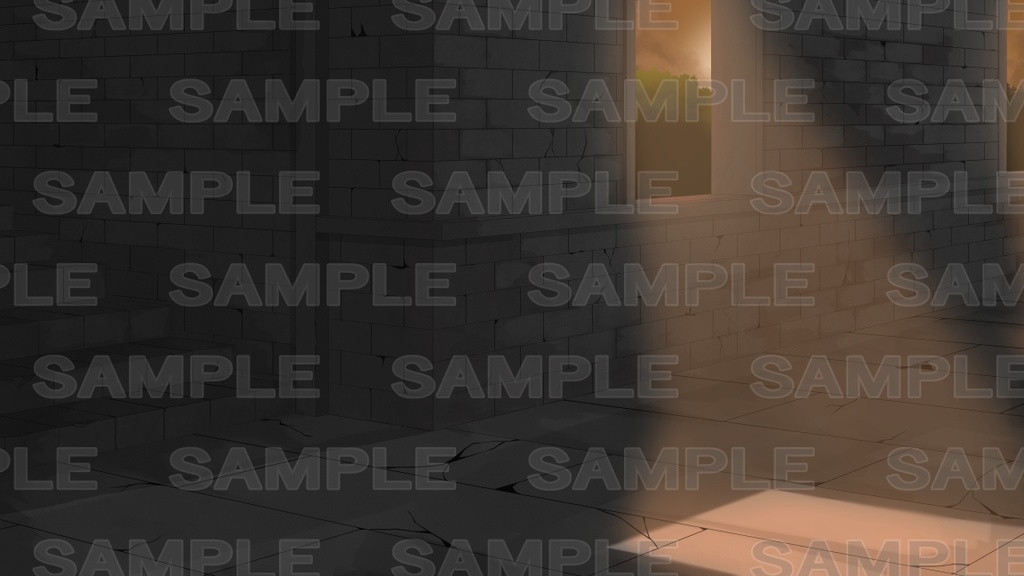 【背景素材】古城廊下1