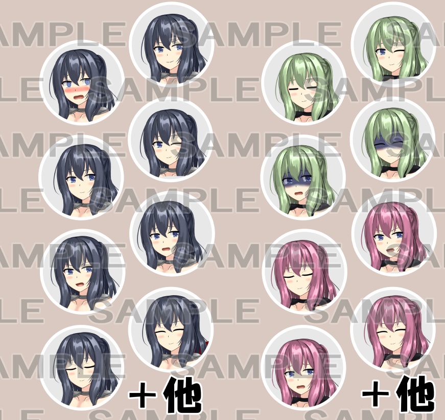 【立ち絵素材】剣士1(ビキニアーマー)