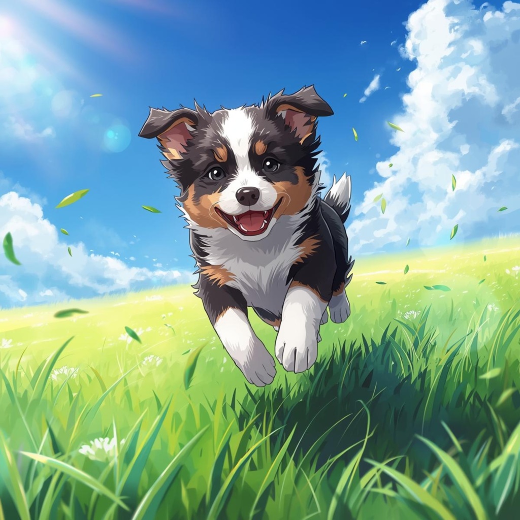 【4K 高画質】ボーダー・コリー｜青空のランナー / Border Collie | Runner in the Blue Sky