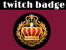 ツイッチ/バッジ/エモート/Twitch/badge/crown/bitstir/Twitch Emote Design