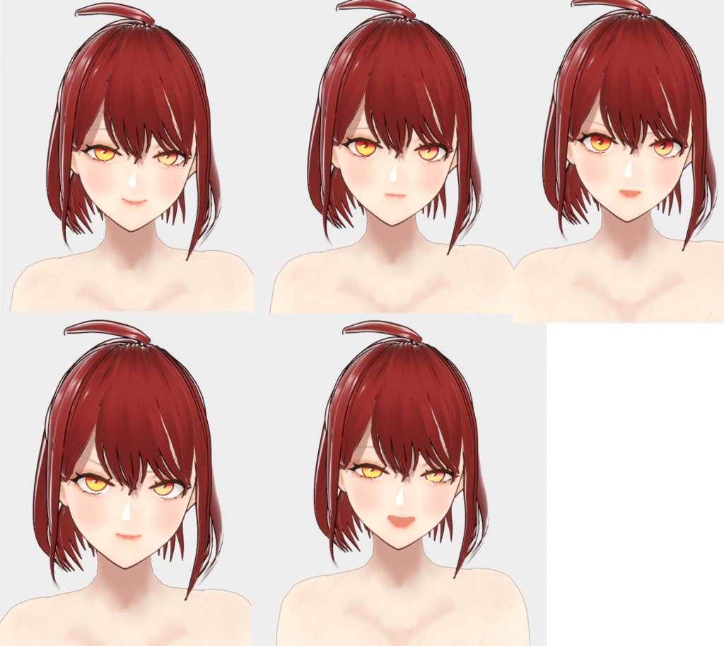 【Vroid original3Dmodel】01【Vroid studio/VRM file+Vrdoi file】