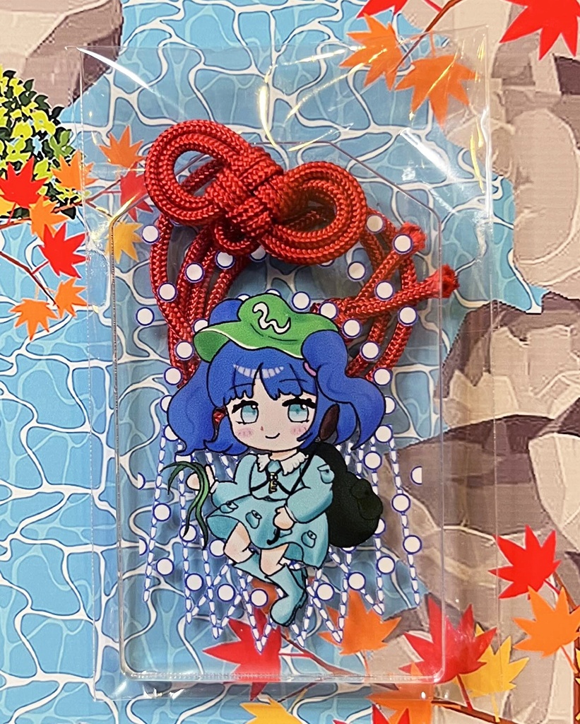 【LNNお守り03】 光学「ハイドロカモフラージュ」／河城にとり  (東方風神録 難所弾幕 アクリル型お守り) 