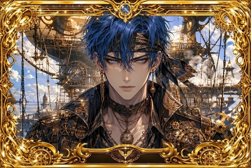 【AIイラスト】蒼き疾風