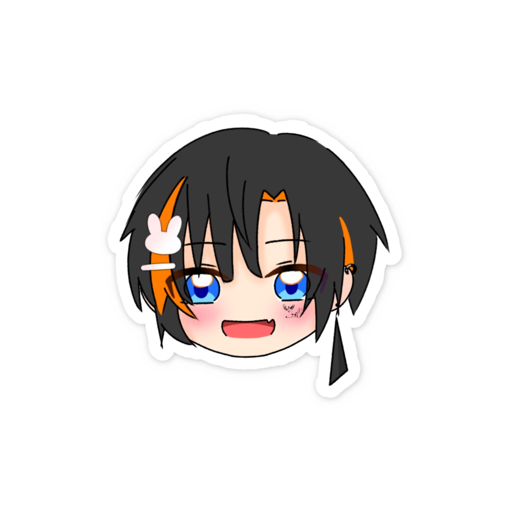 宇紗木の『かお』ステッカー!!
