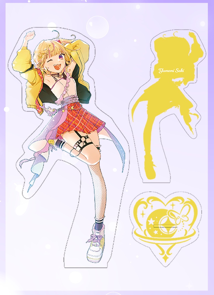 ゆめみさき １周年記念ホログラムアクリルスタンド