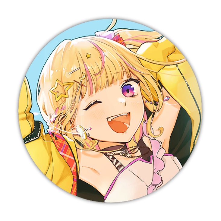 ゆめみさき １周年記念ホログラム缶バッジ