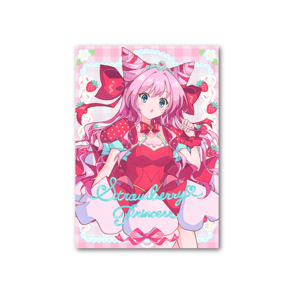 いちご姫 イラストカード (表面イラストのみ)