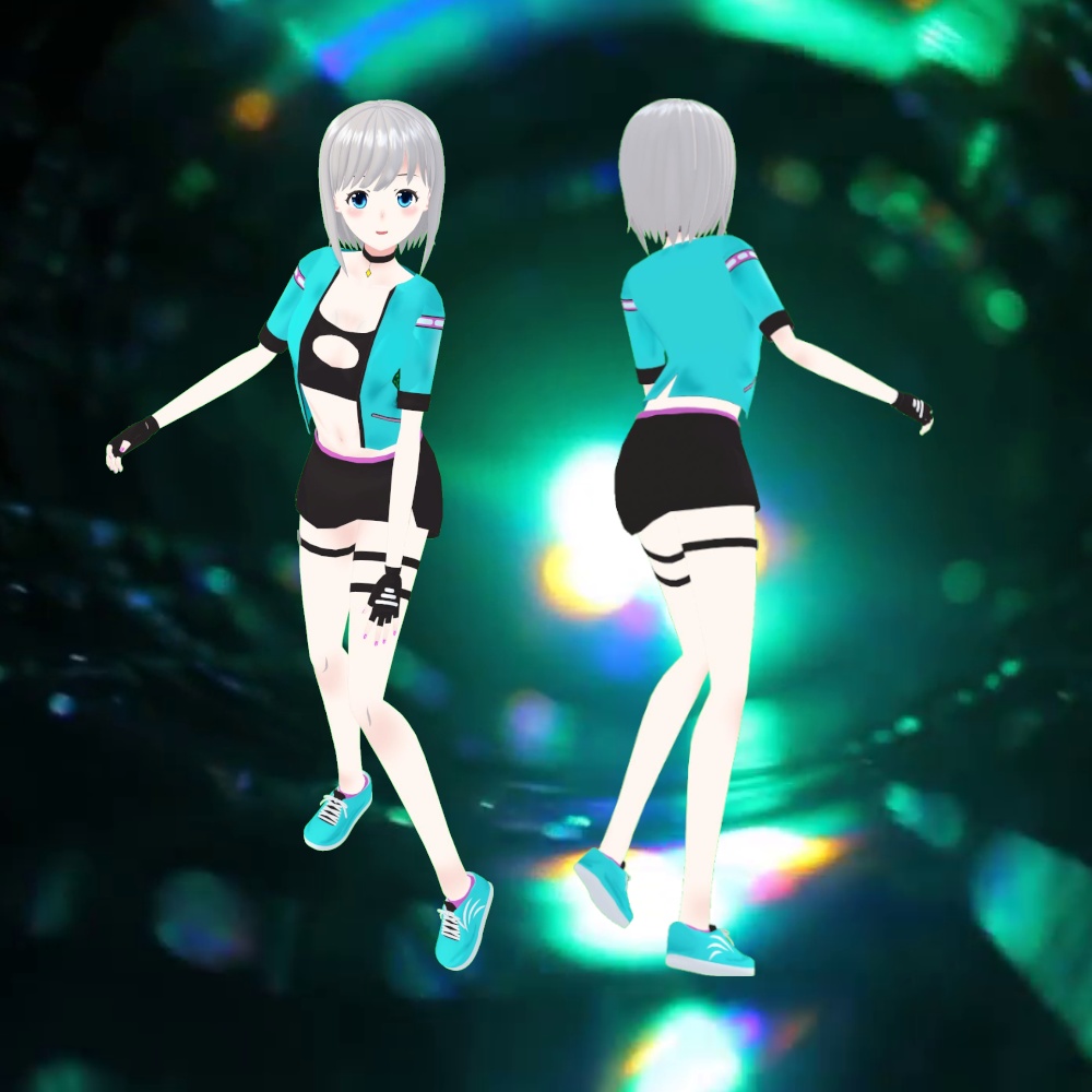 【VRChat想定オリジナル3Dアバター】 汎用型01.Ver.1.0