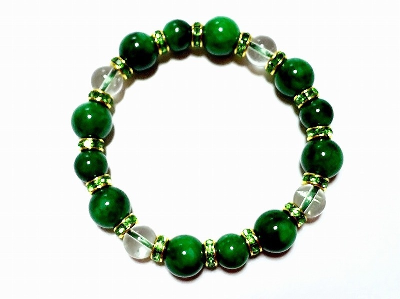 最遊記 八戒イメージブレスレット 翡翠&グリーンアメジスト