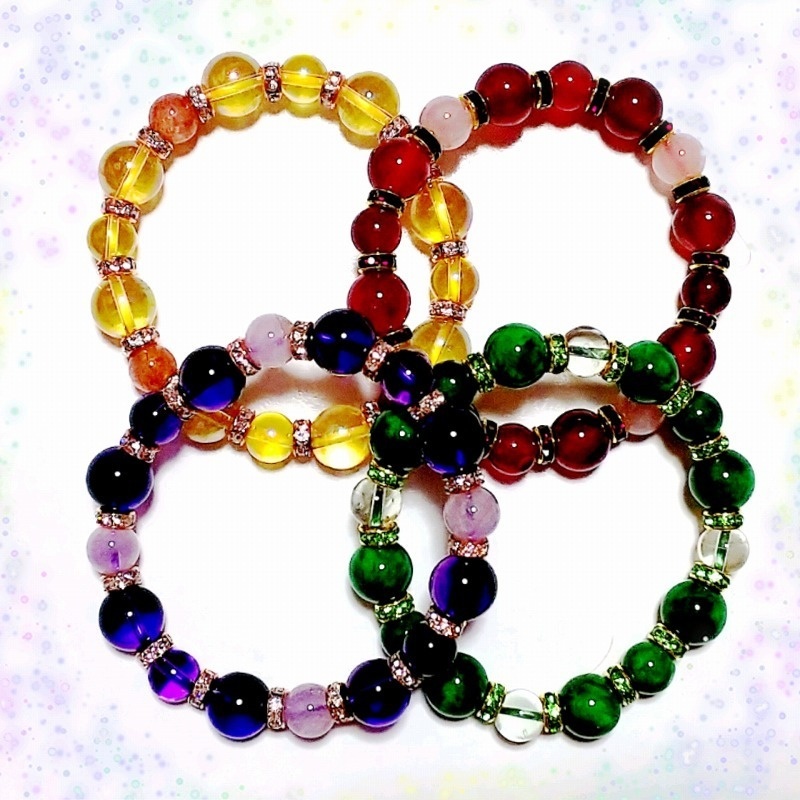 最遊記 八戒イメージブレスレット 翡翠&グリーンアメジスト