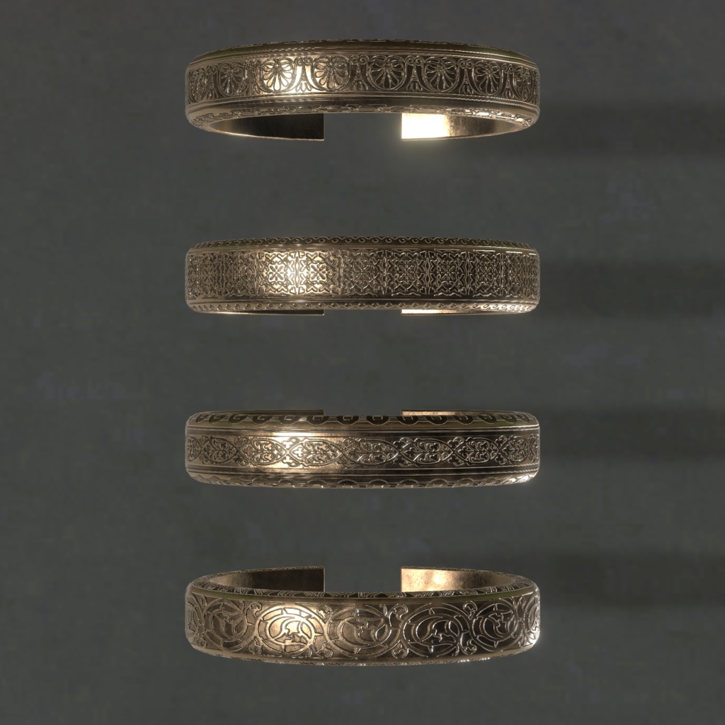 真鍮バングル16柄/BrassBangle16 patterns