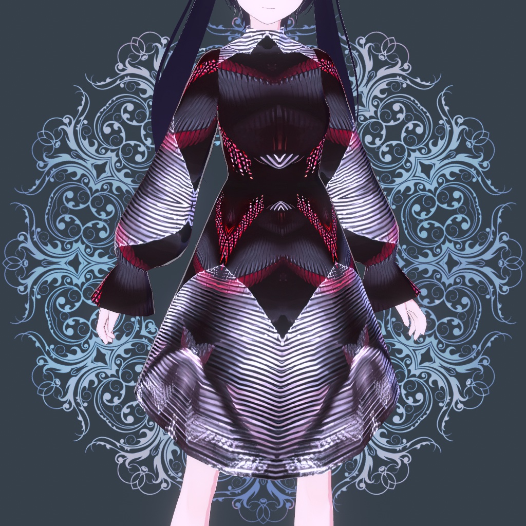【VRoid】ダークドレス
