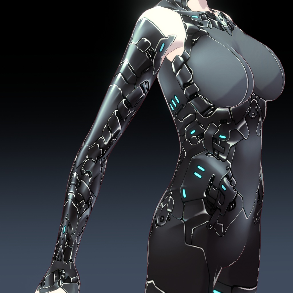 【VRoid】メカスーツ[4色]