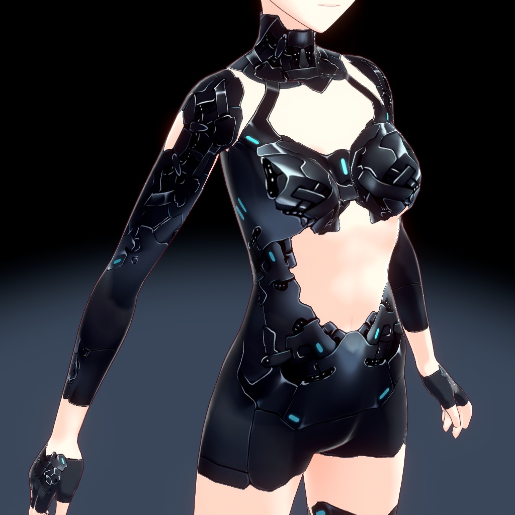 【VRoid】メカスーツ軽装[4色]