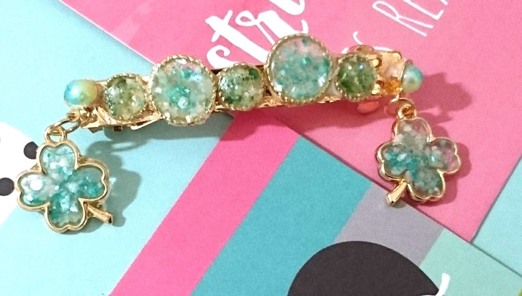 バレッタ式マスクフック(クローバー)※夏の特別キャンペーン実地中