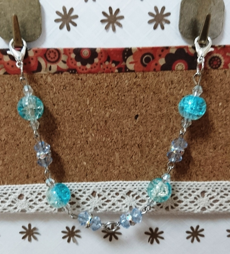 【サイズ変更可】チェーンベルト式マスクフック（マリンブルー）※夏の特別キャンペーン実地中