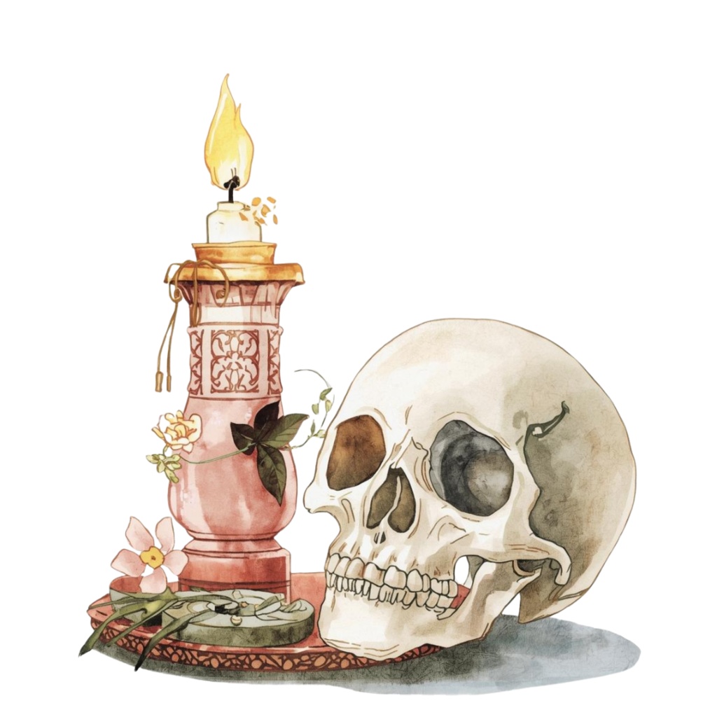 《canva パステル水彩ハロウィン》アンティーク風かわいいクリップアート素材10点セット(PNG)