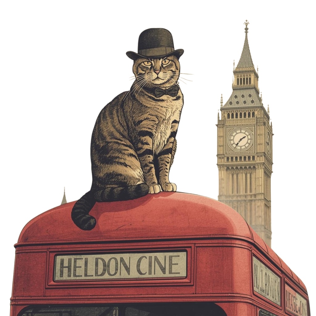 canva 旅する猫のヴィンテージクリップアート集(エッチング風・PNG)