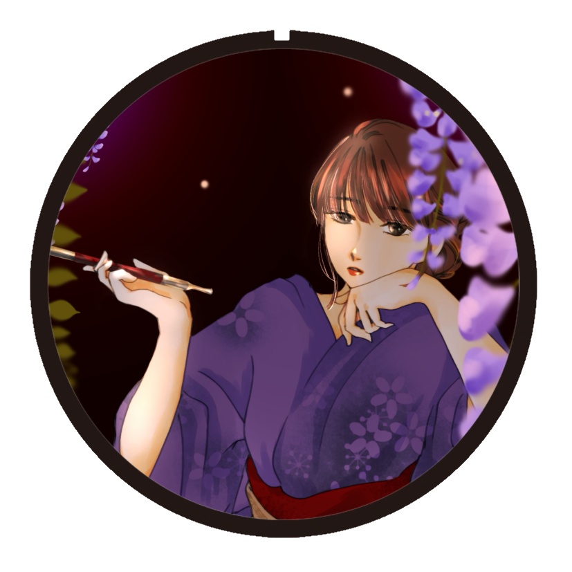 缶バッジ　藤