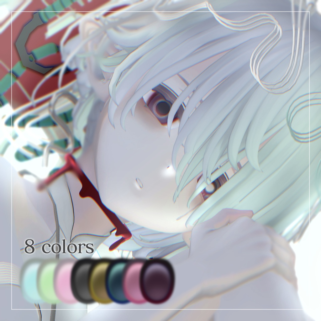 【Menno対応】虚-ウツロ-メイク Make UP + 9 types eye texture