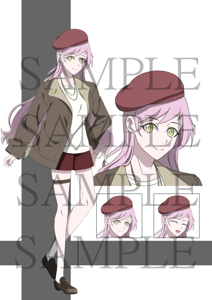 立ち絵素材　イラスト フリー素材　全身　女性01