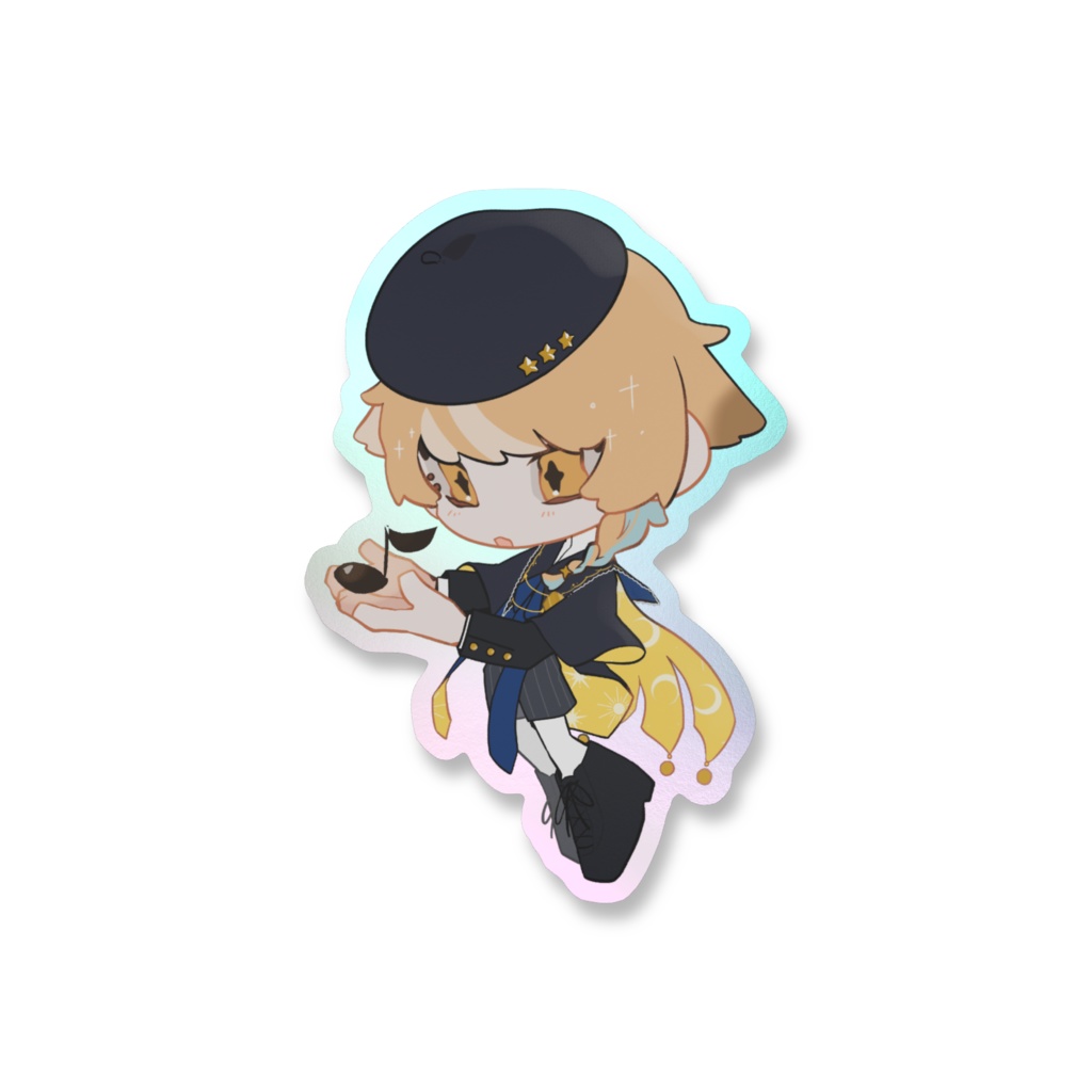 くてん。組 2nd Anniversary goods オーロラスマホステッカー うさも。Ver.