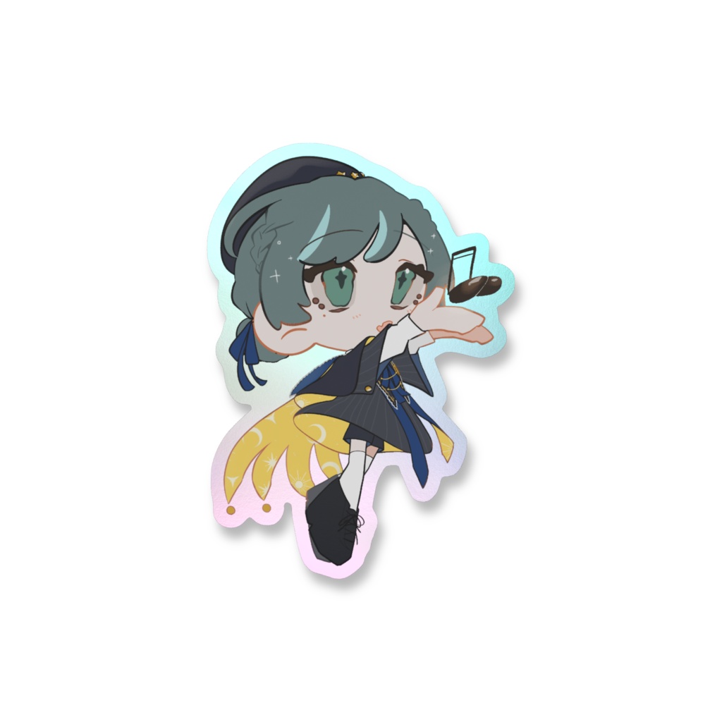 くてん。組 2nd Anniversary goods オーロラスマホステッカー しぐん。Ver.