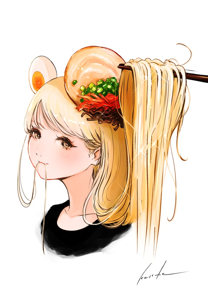 【とんこつガール】キャンバスアート