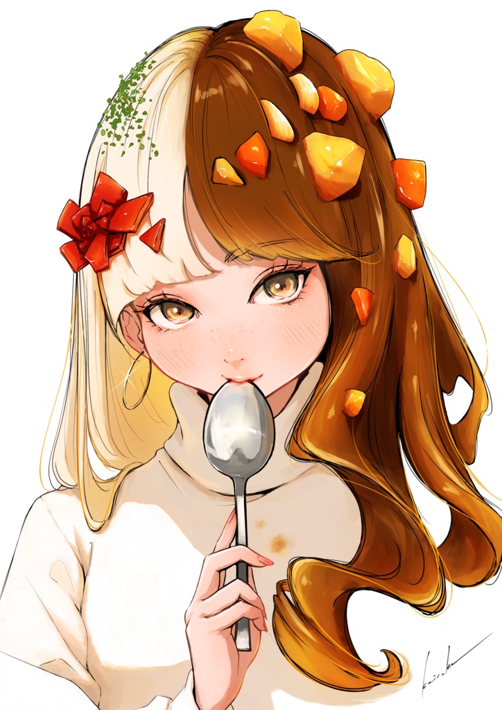 【カレーガール】キャンバスアート
