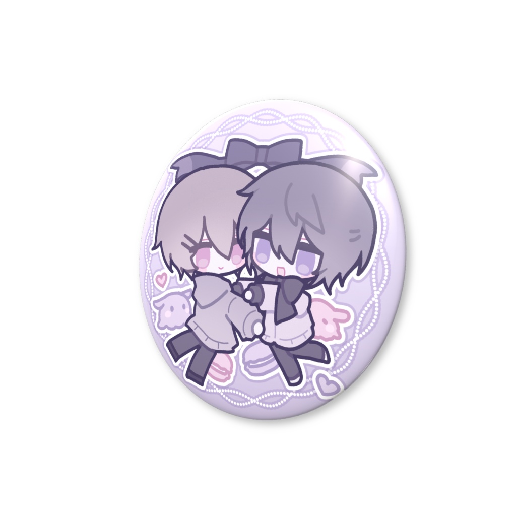 『僕の最愛の』缶バッジ(さら&ゆら)