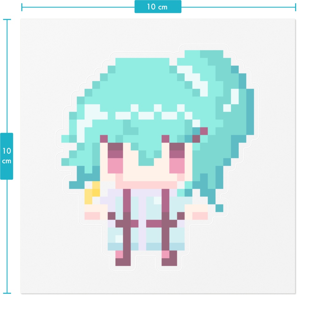 ドットあしゅちゃんステッカー