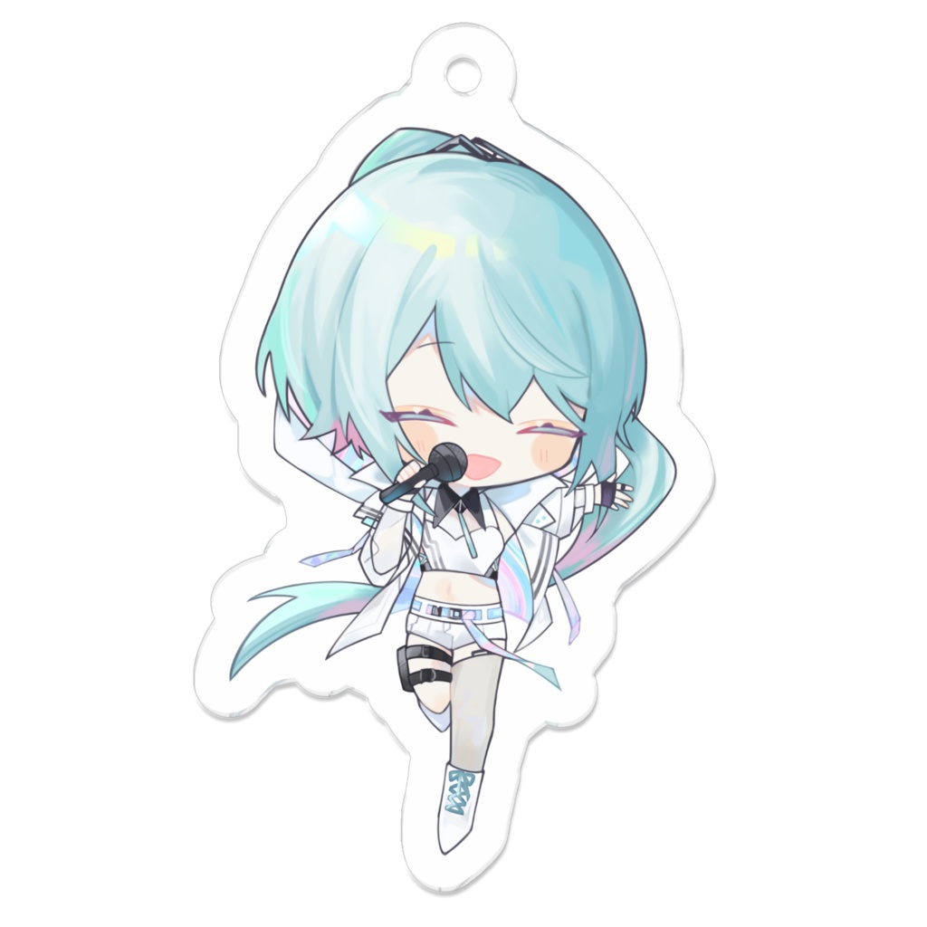 歌うあしゅちゃんアクキーにこにこ