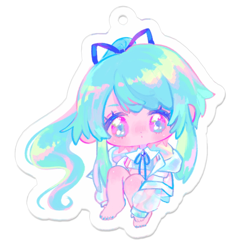 綴せかい様イラスト あしゅちゃんアクキー