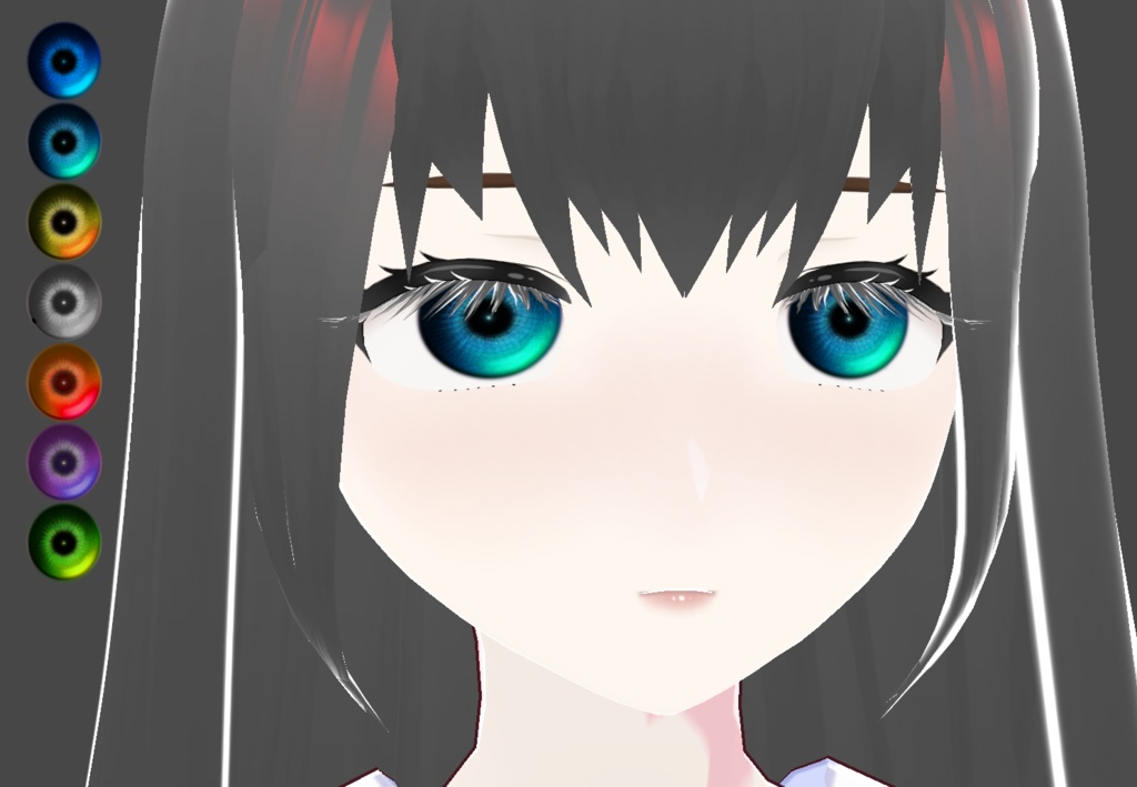 【VRoid正式版】瞳テクスチャ7色