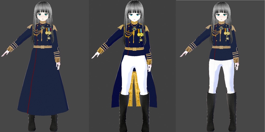 【VRoid正式版】式典用軍服セット