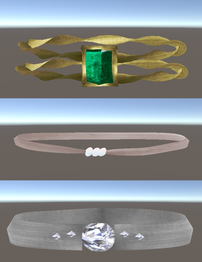 【VRChat想定】指輪3種類