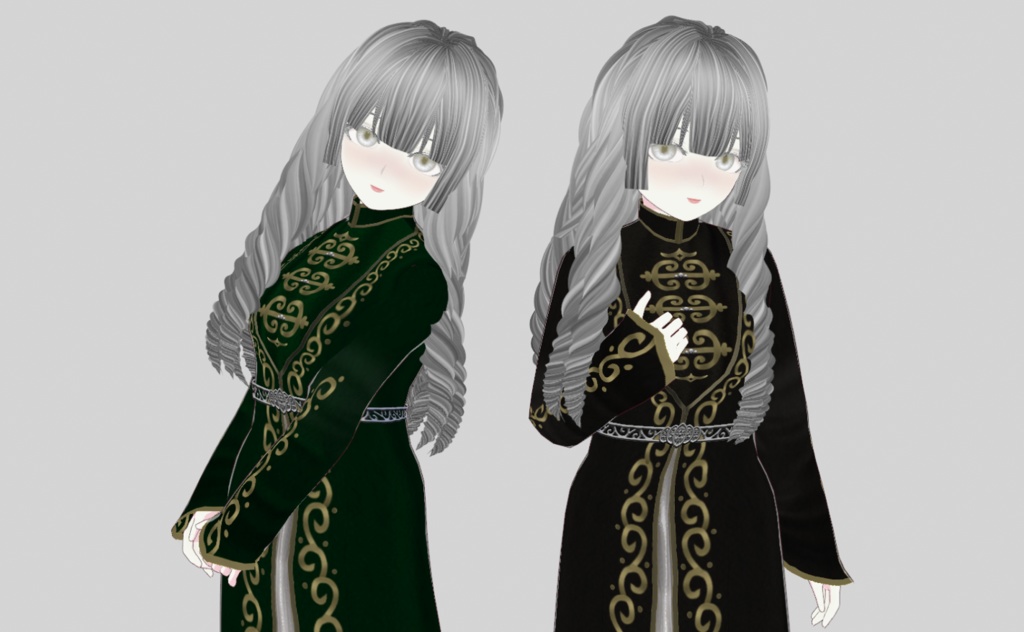 【VRoid正式版】チェチェン&イングーシ現代風民族衣装(4色)