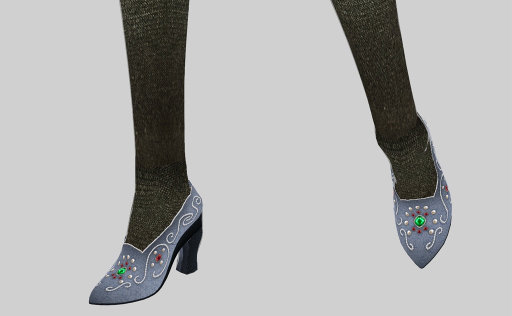 【VRoid正式版】1903年舞踏会風ロシア民族衣装ドレス(6色)