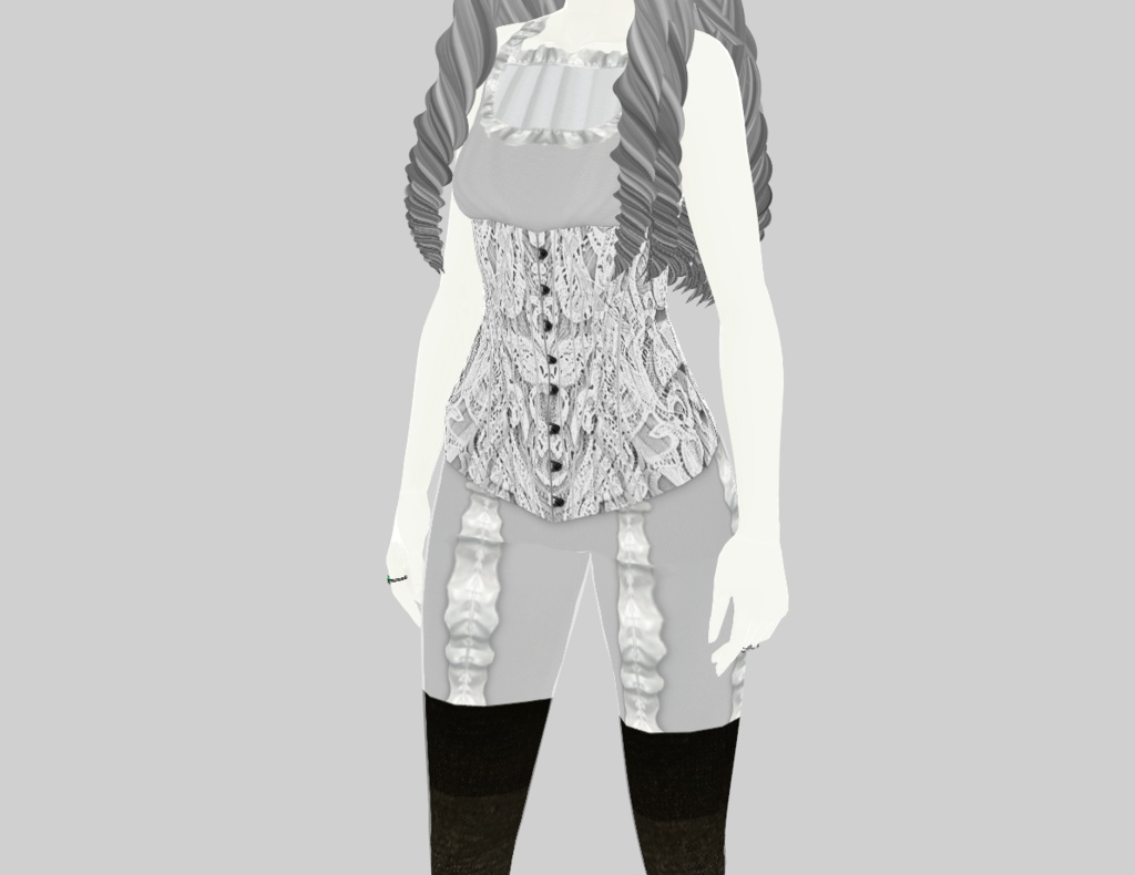 【VRoid正式版】1903年舞踏会風ロシア民族衣装ドレス(6色)