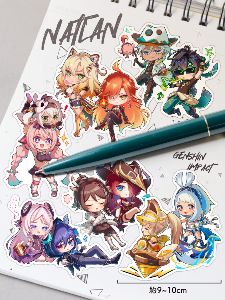 【原神】ナタキャラ全員集合！シールセット【神ノ叡智28】【新作】