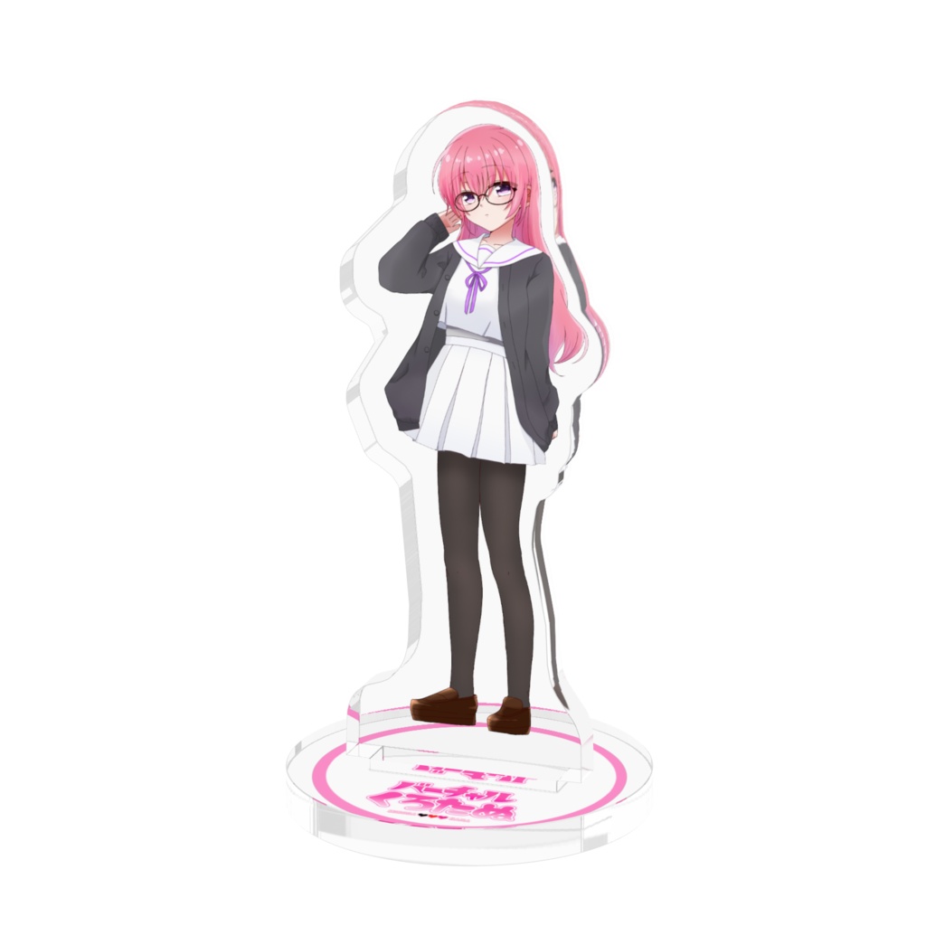 バーチャルくろたぬアクリルフィギュア(学生服)