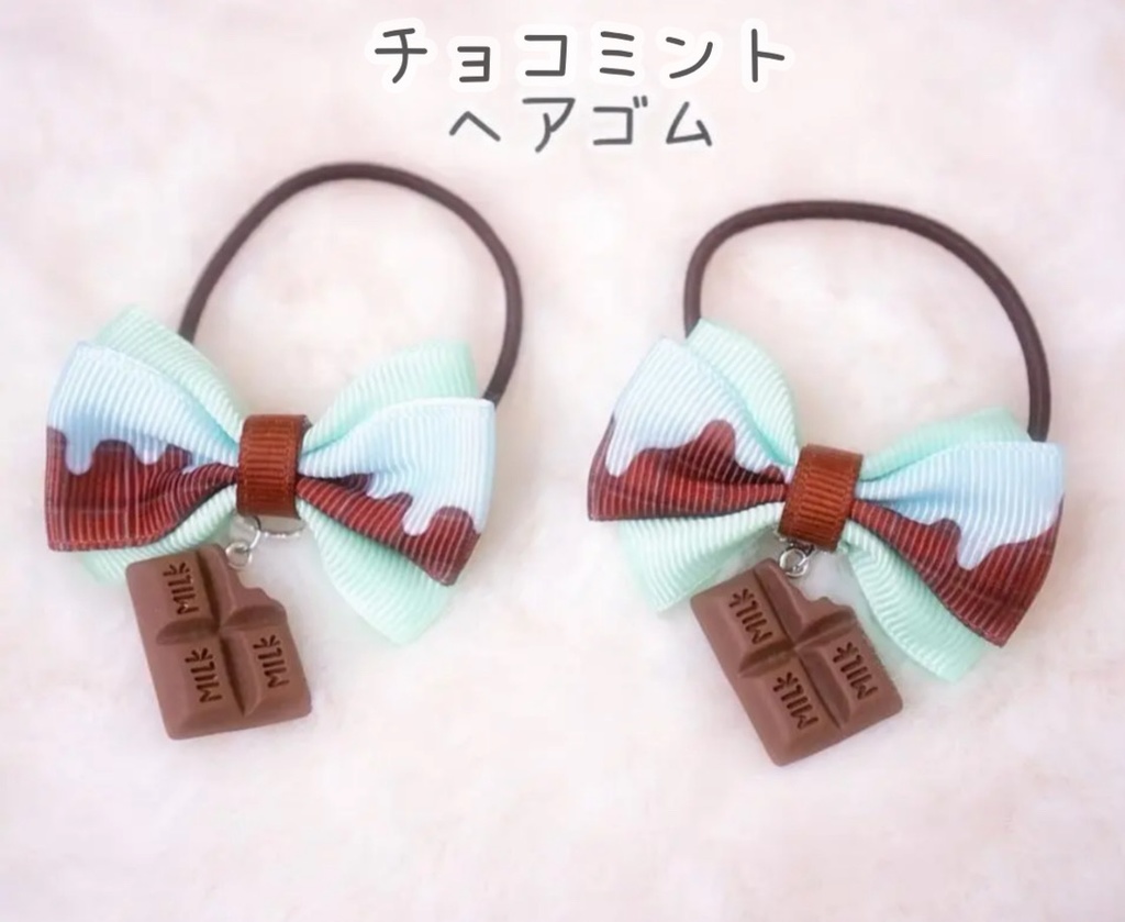 チョコレートのヘアアクセサリー