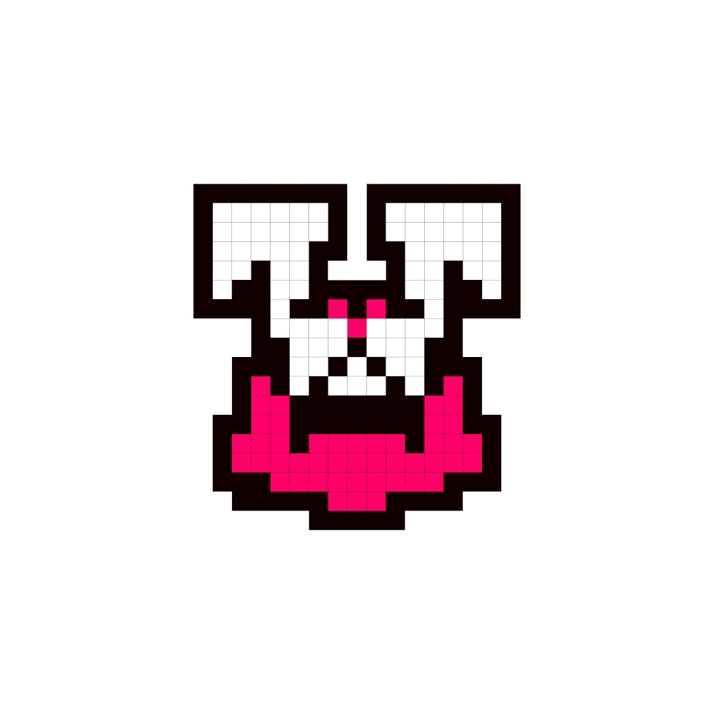 minimal animal revival/ウサギ_アイコン用画像