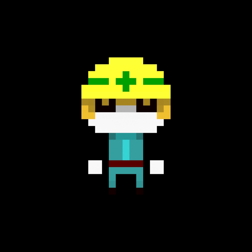 voxel job character_作業員さん_アイコン用画像