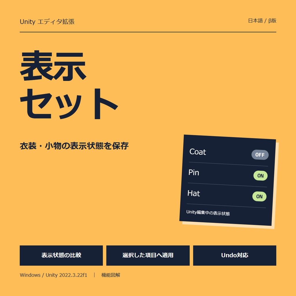 【Unityツール】表示セット