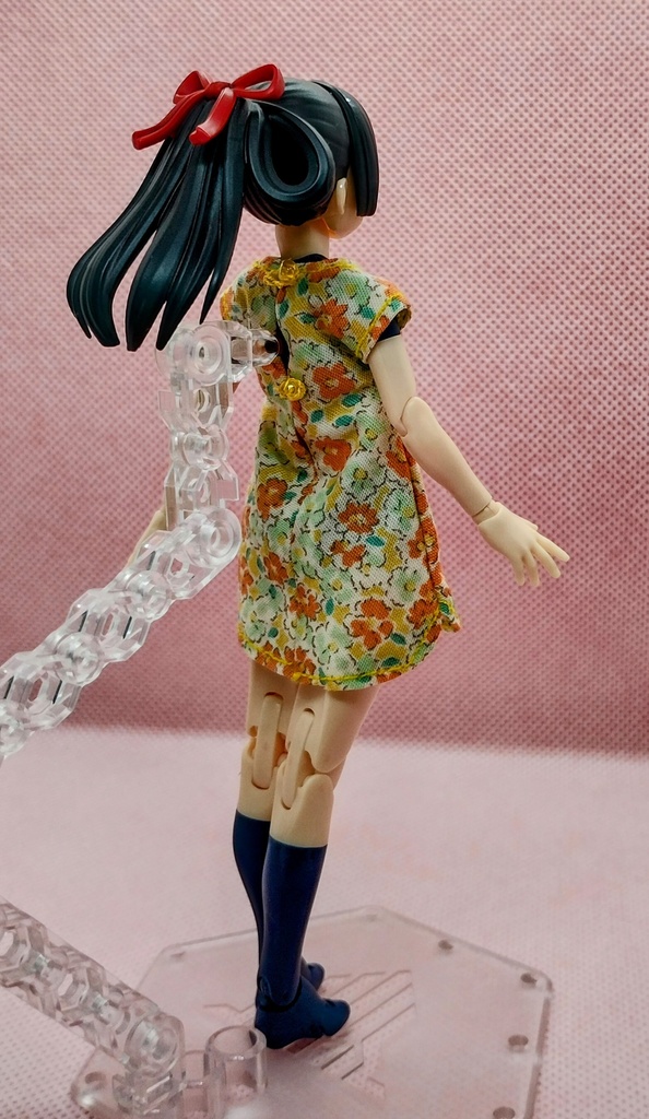 1/12 黄色い花柄ワンピース