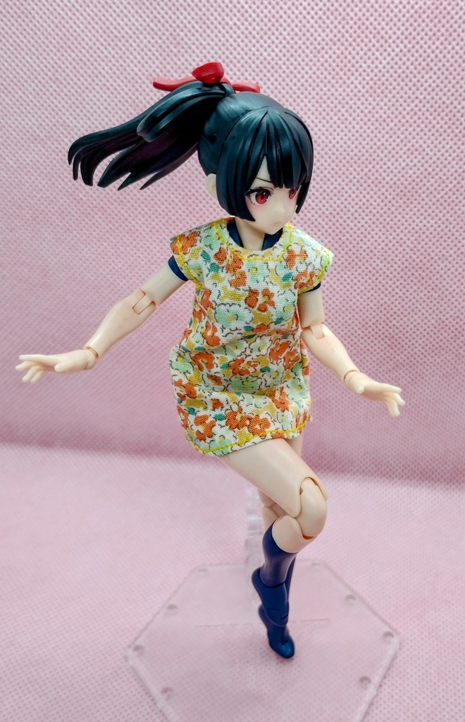 1/12 黄色い花柄ワンピース