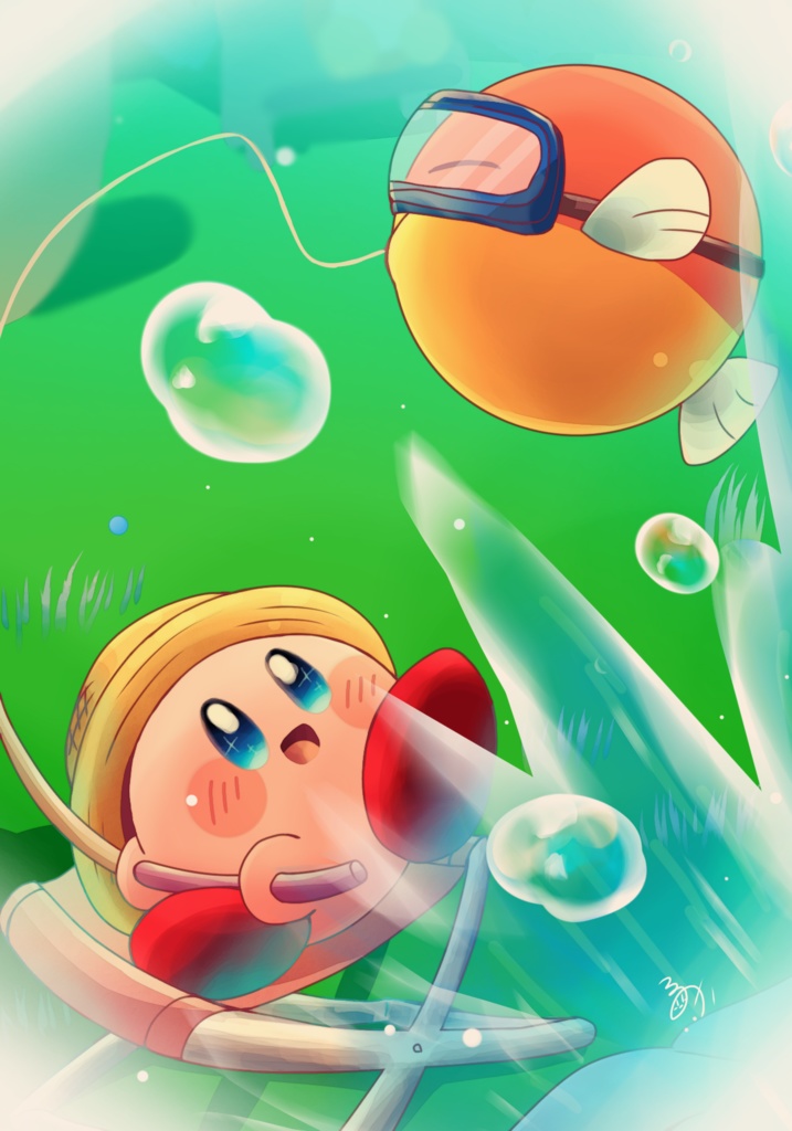 【カービィ】ネップリ 釣りカービィ&ペーパースタンドセット