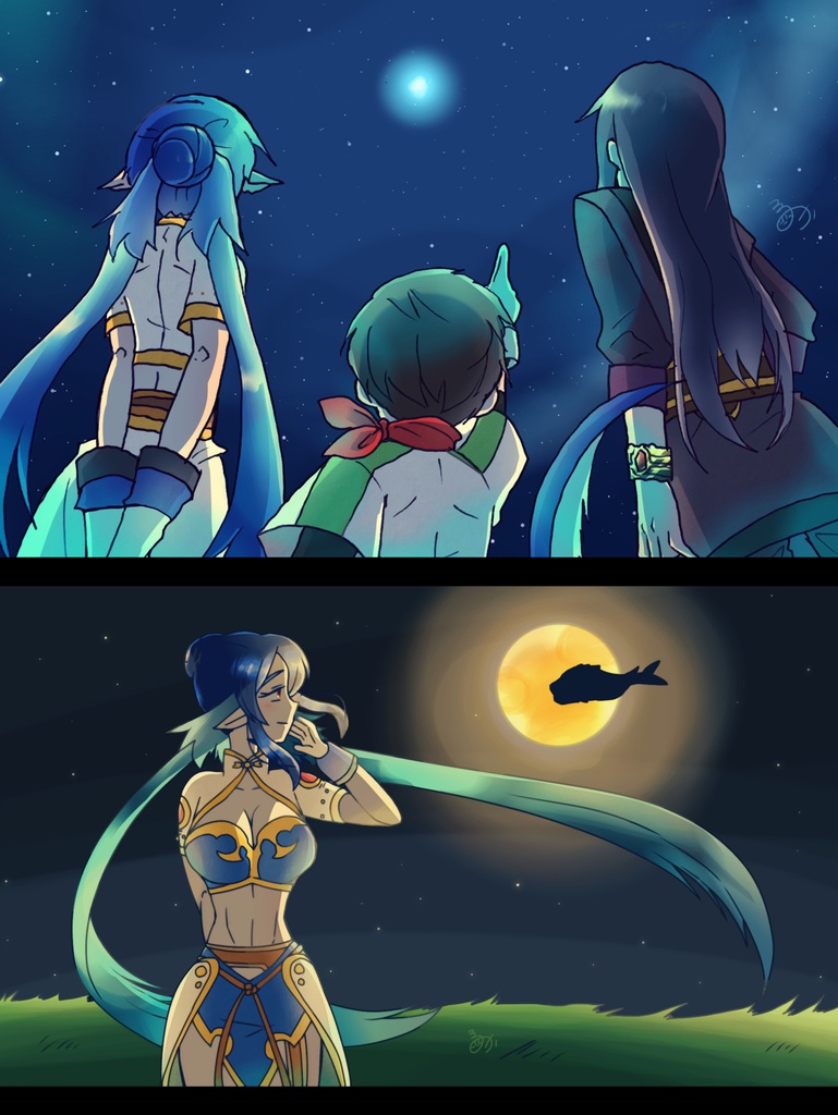 【TOV】ネップリ 凛々の明星と夜空&満月バウルと黄昏れジュディスセット